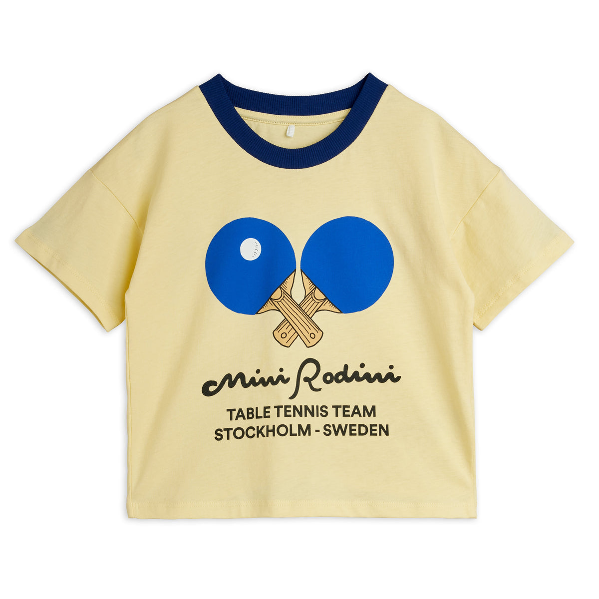 Table Tennis Contrast Rib Sp Ss Tee - Yellow