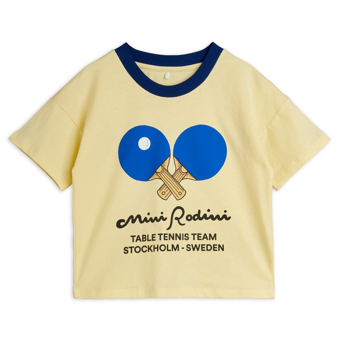 Table Tennis Contrast Rib Sp Ss Tee - Yellow