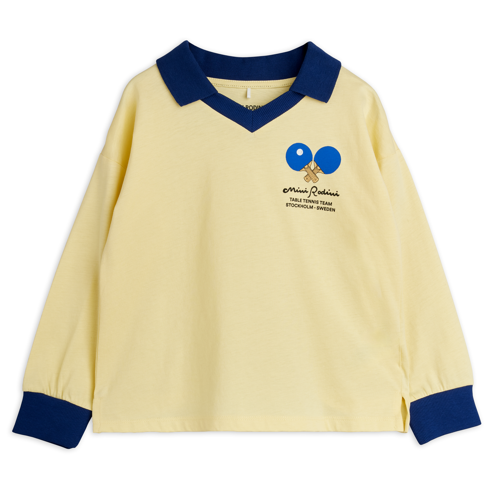 Table Tennis Sp Collar Ls Top - Yellow