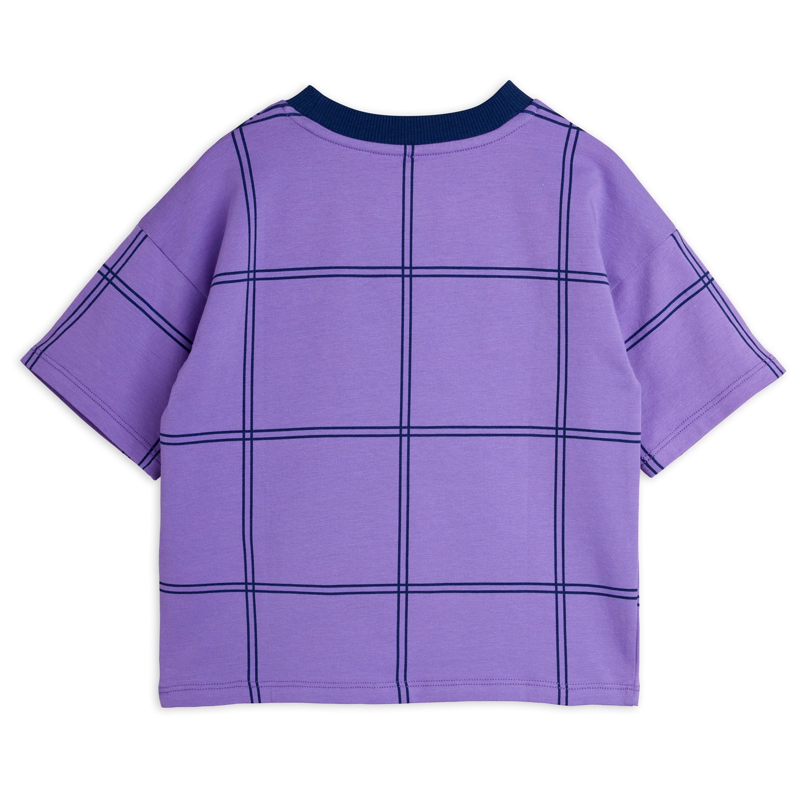 Check Aop Panther Patch Ss Tee - Purple