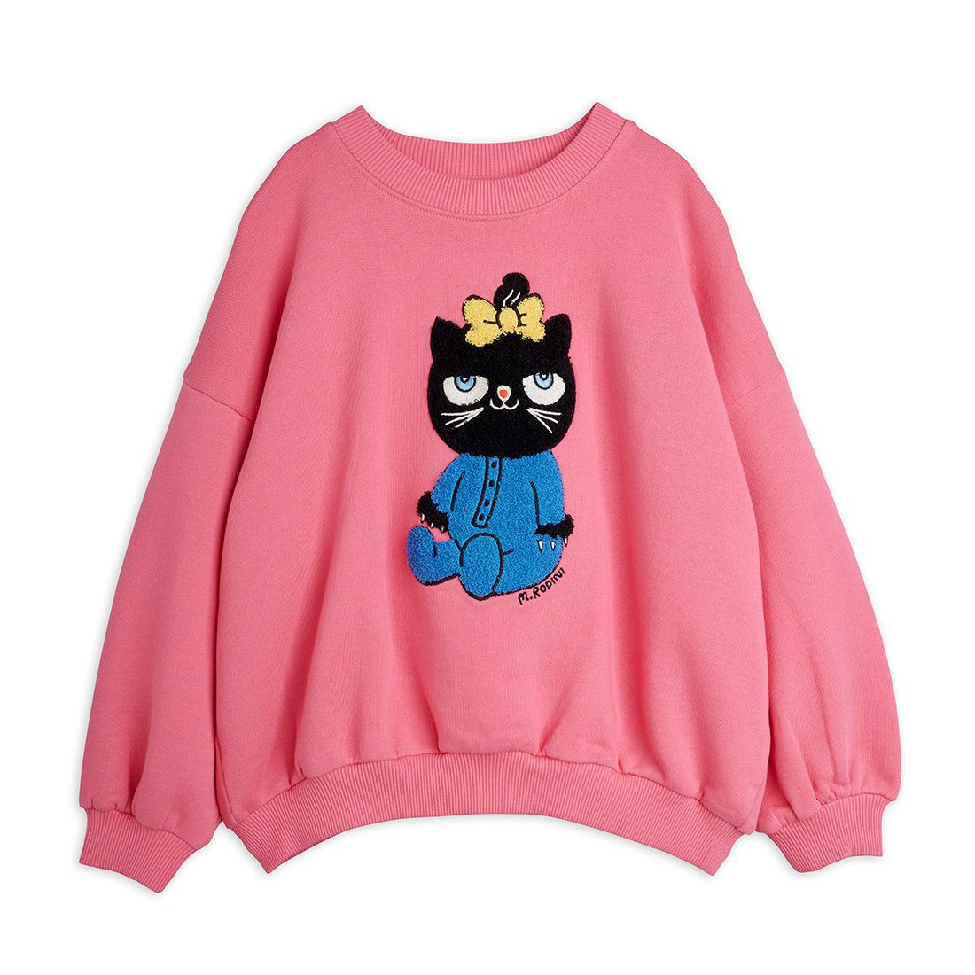 Cat Chenille Sweatshirt - Pink