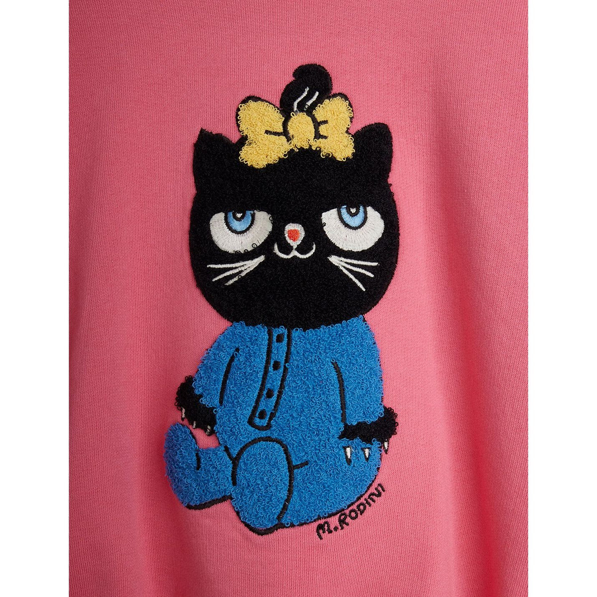 Cat Chenille Sweatshirt - Pink