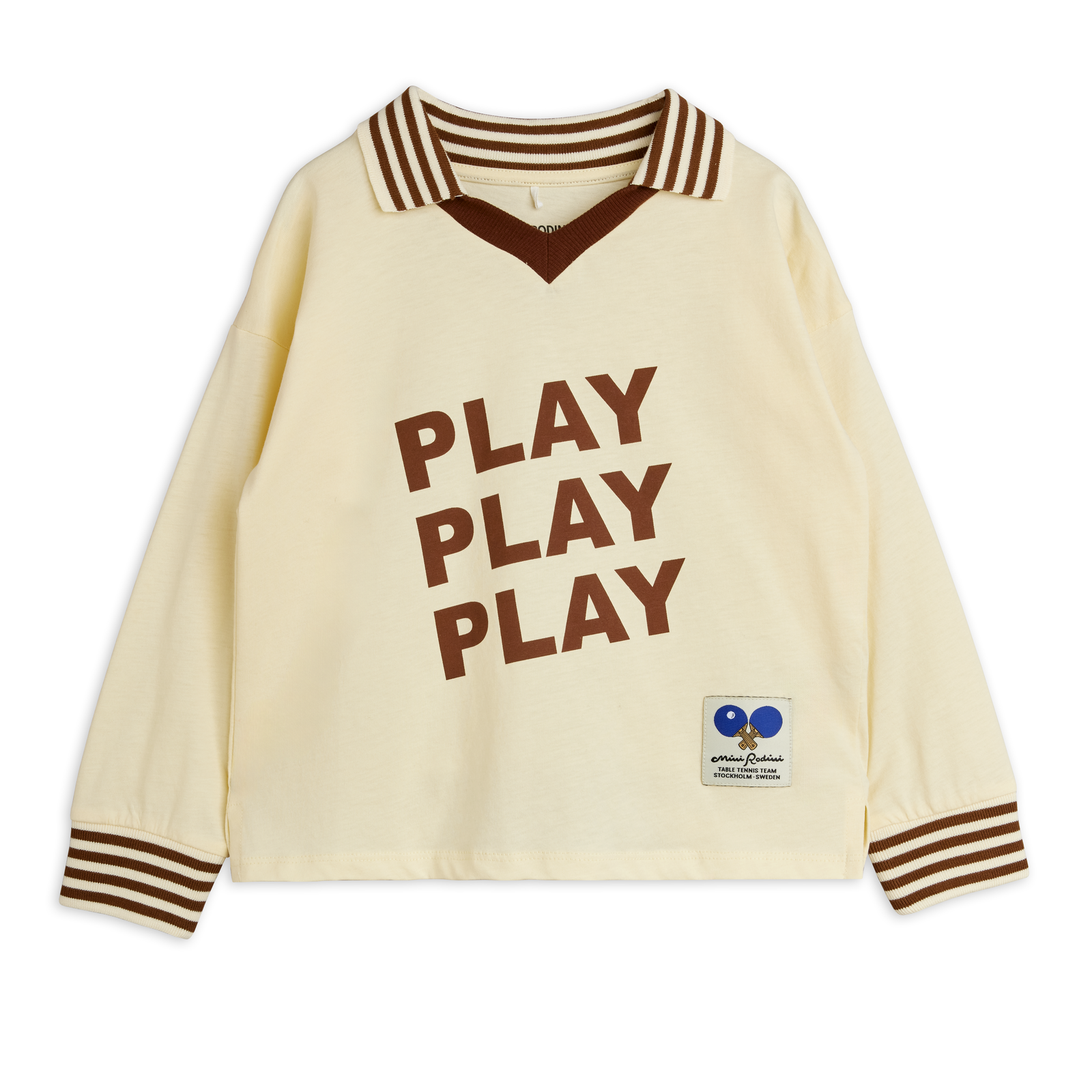 Play Sp Collar Ls Tee - Off-White