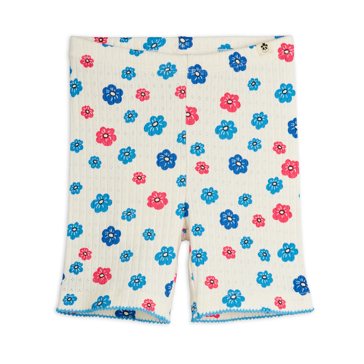 Flowers Aop Picot Edge Pointelle Bike Shorts