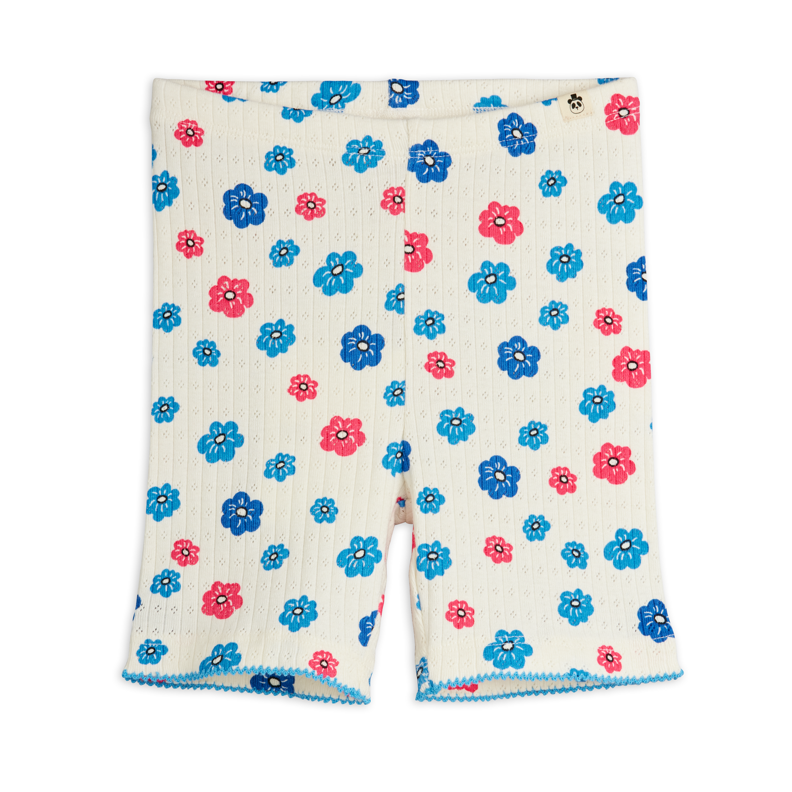 Flowers Aop Picot Edge Pointelle Bike Shorts