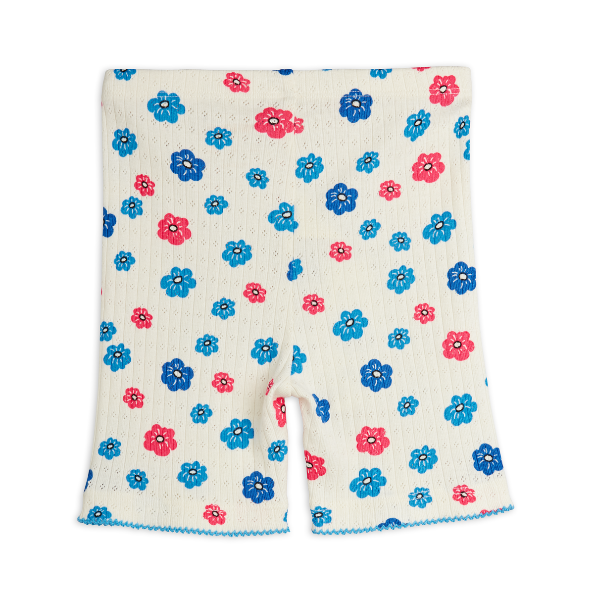 Flowers Aop Picot Edge Pointelle Bike Shorts