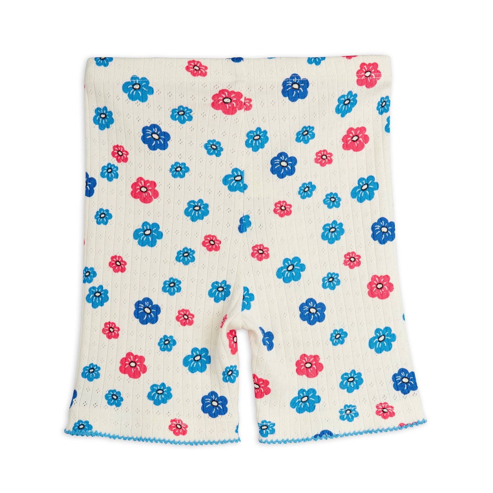 Flowers Aop Picot Edge Pointelle Bike Shorts