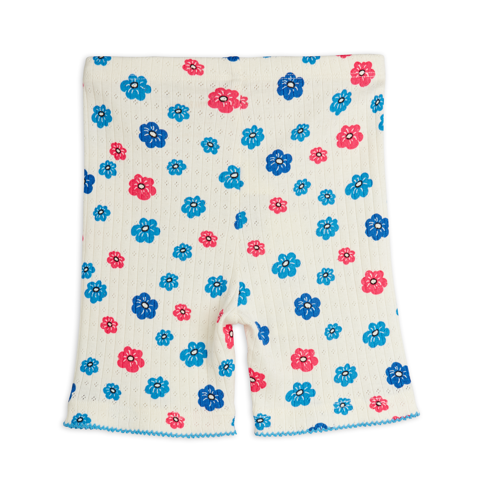 Flowers Aop Picot Edge Pointelle Bike Shorts