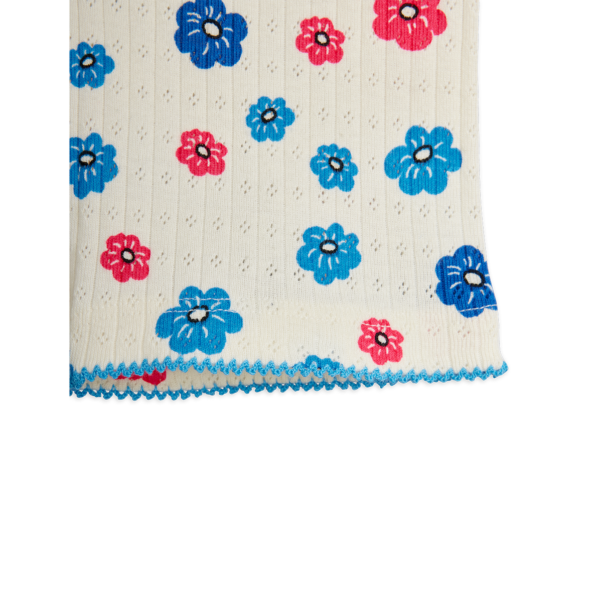 Flowers Aop Picot Edge Pointelle Bike Shorts