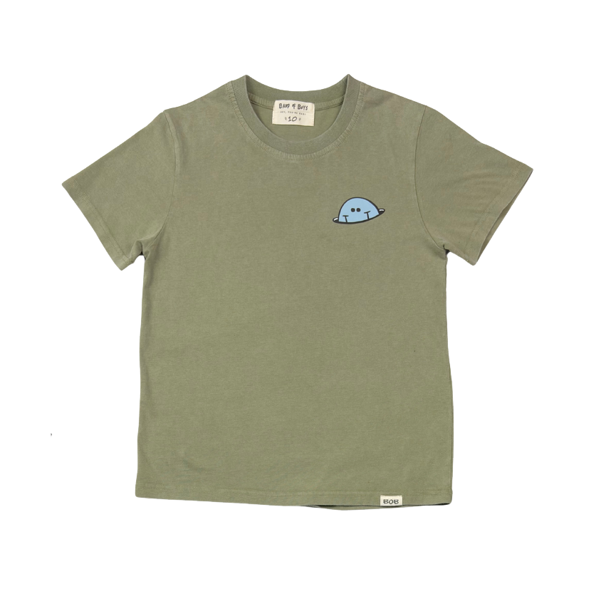 Green Wash Icon Smiley Tee