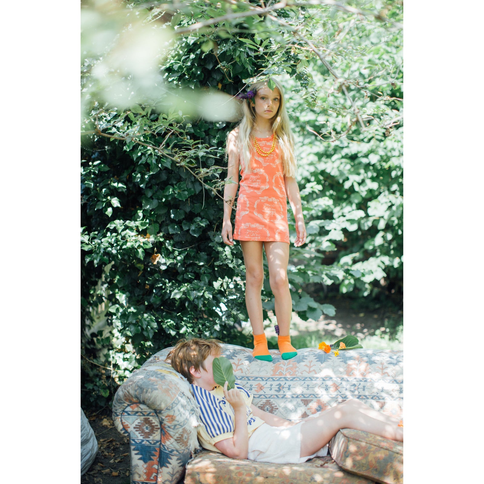 Ribbon Gift All Over Midi Dress