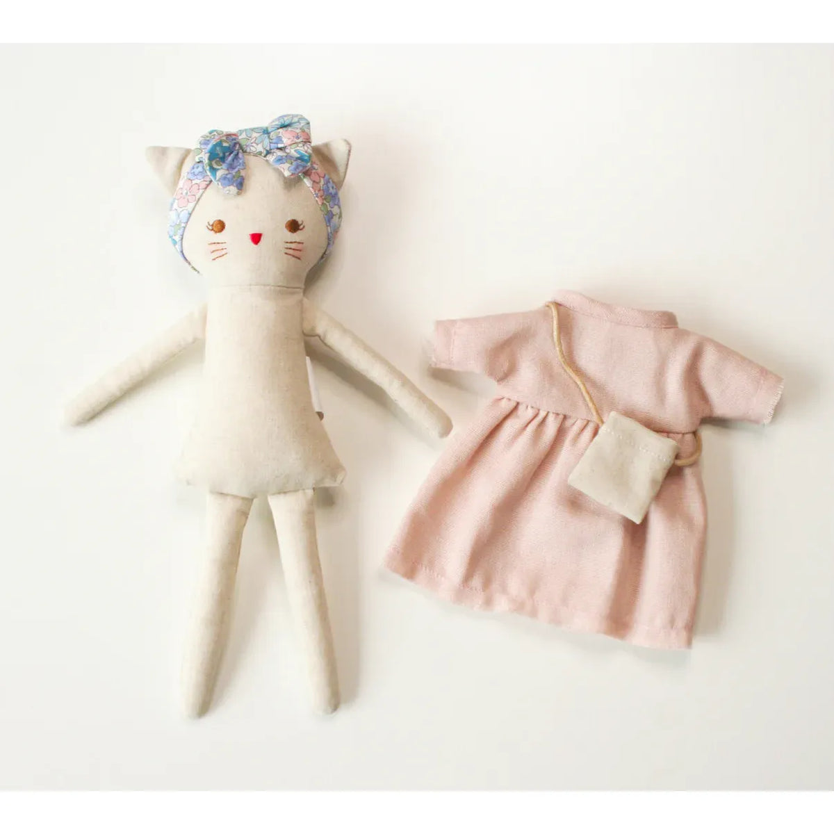 Mini Lilly Kitty Pink Linen