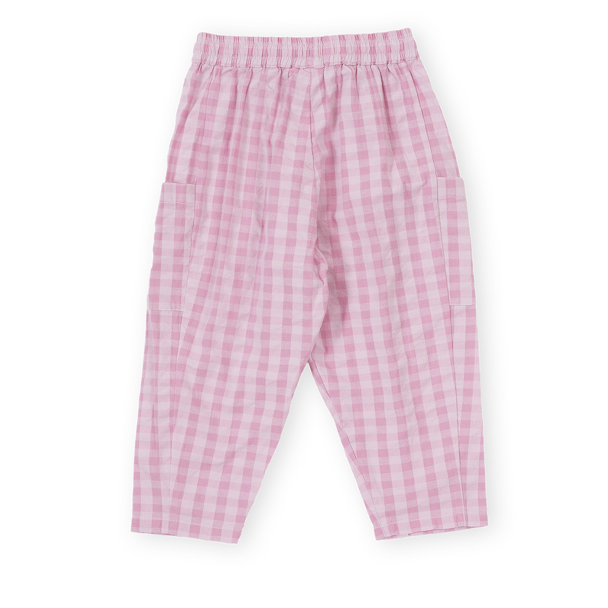 Lightweight Gingham Kit Pocket Pant - Pink