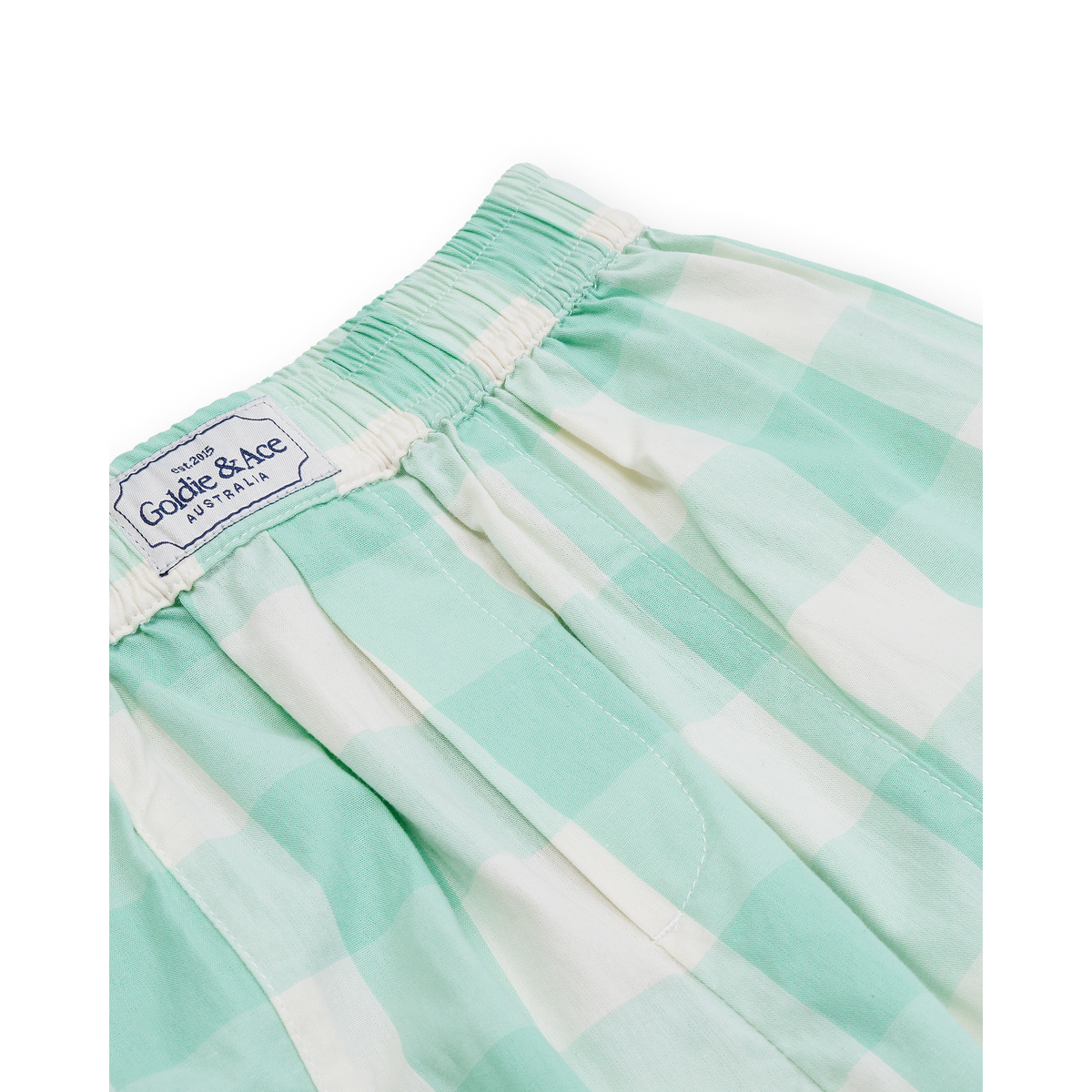 Lightweight Gingham Kit Pocket Pant - Green