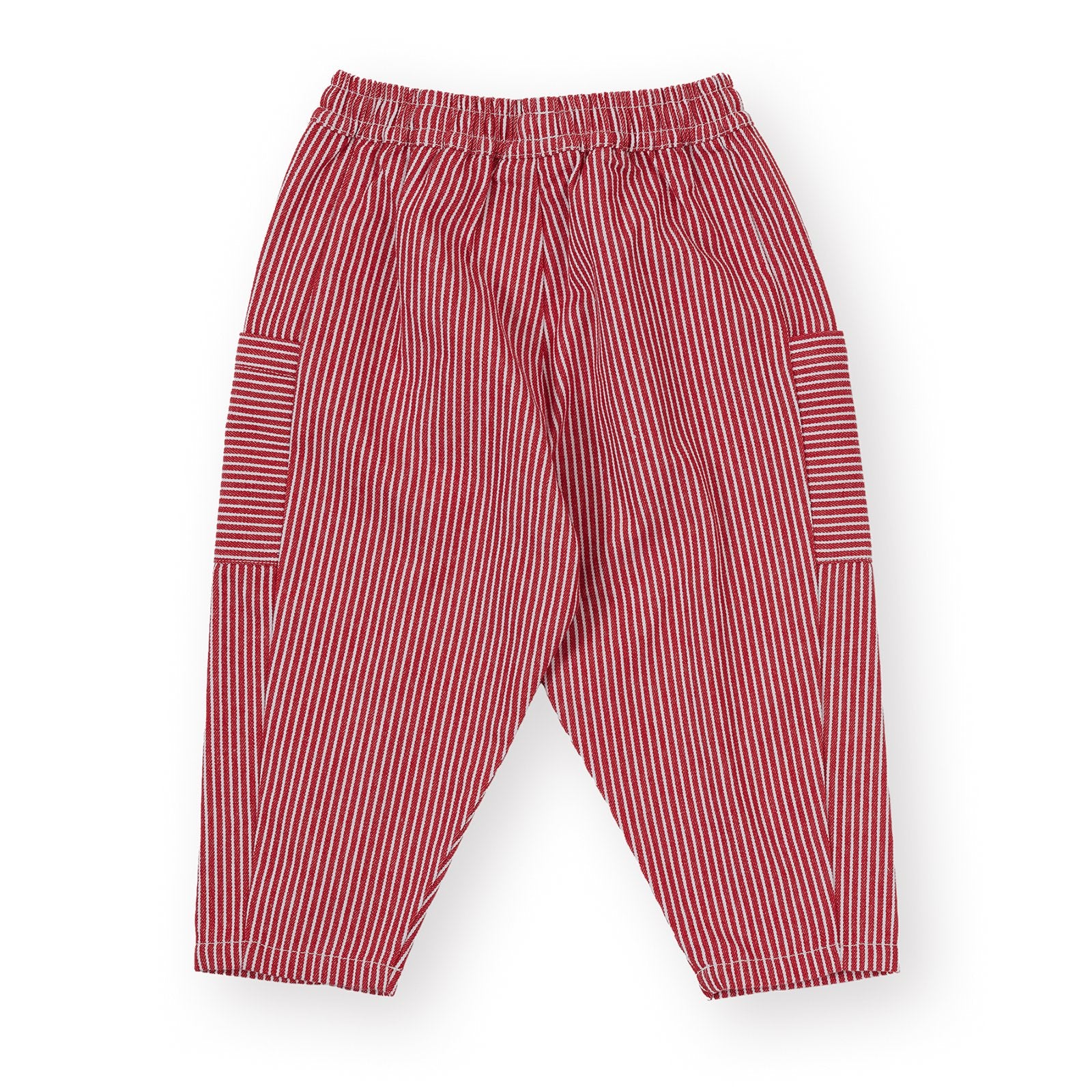 Goldie & Ace Twist Stripe Kit Pocket Pant Red, product flat lay 2