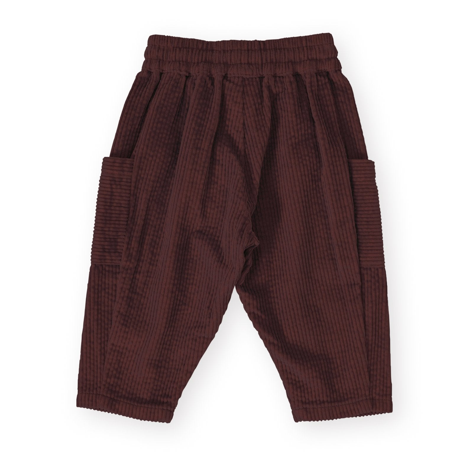 Goldie & Ace Kit Corduroy Pocket Pant Brown, product flat lay 2