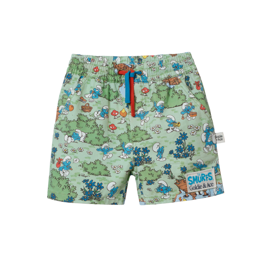 The Smurfs Village Print Shorts