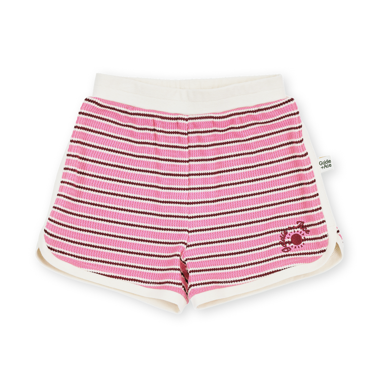 Waffle Shorts - Pink Stripe