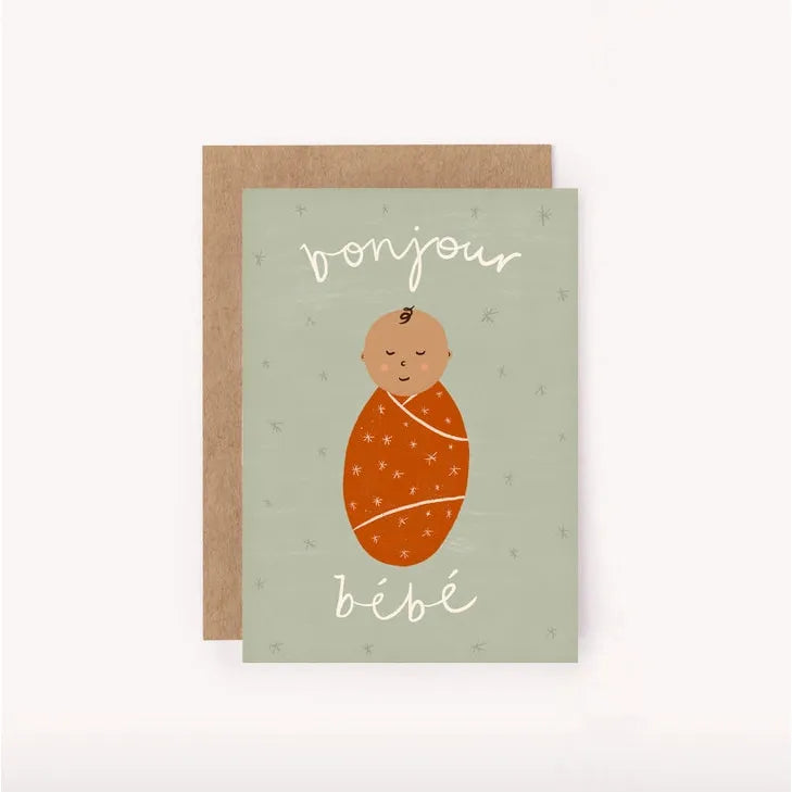 Bonjour Bebe Mini Mint Card