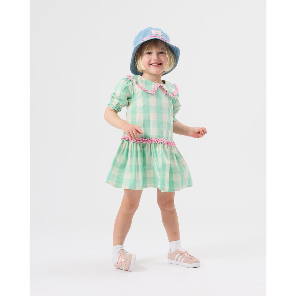 Gingham Collar Dress