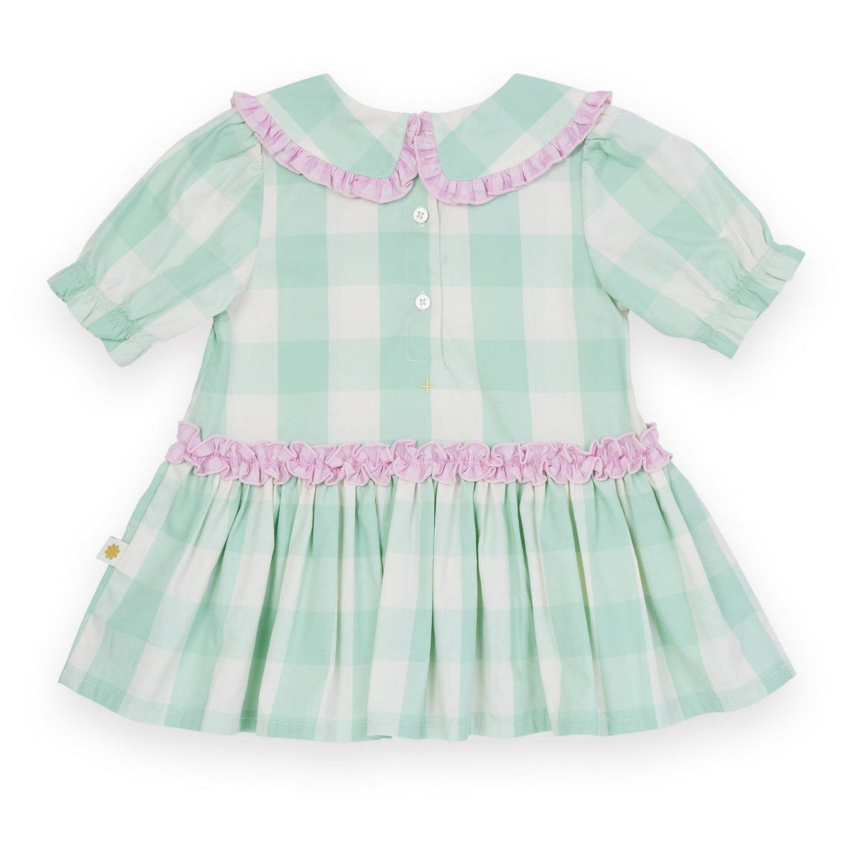 Gingham Collar Dress