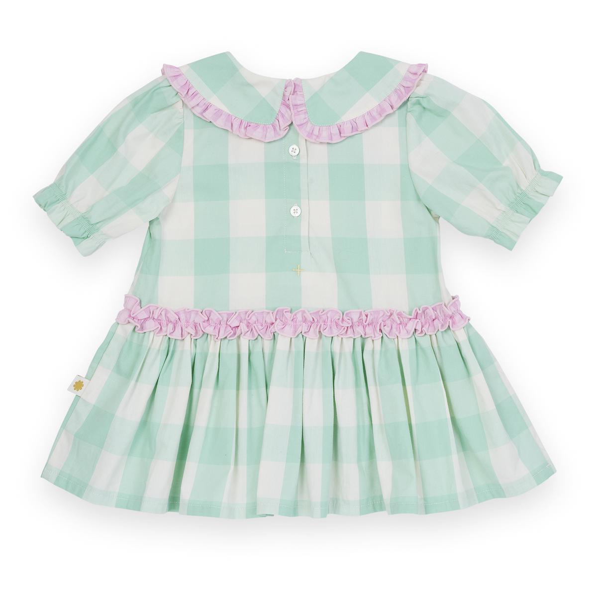 Gingham Collar Dress