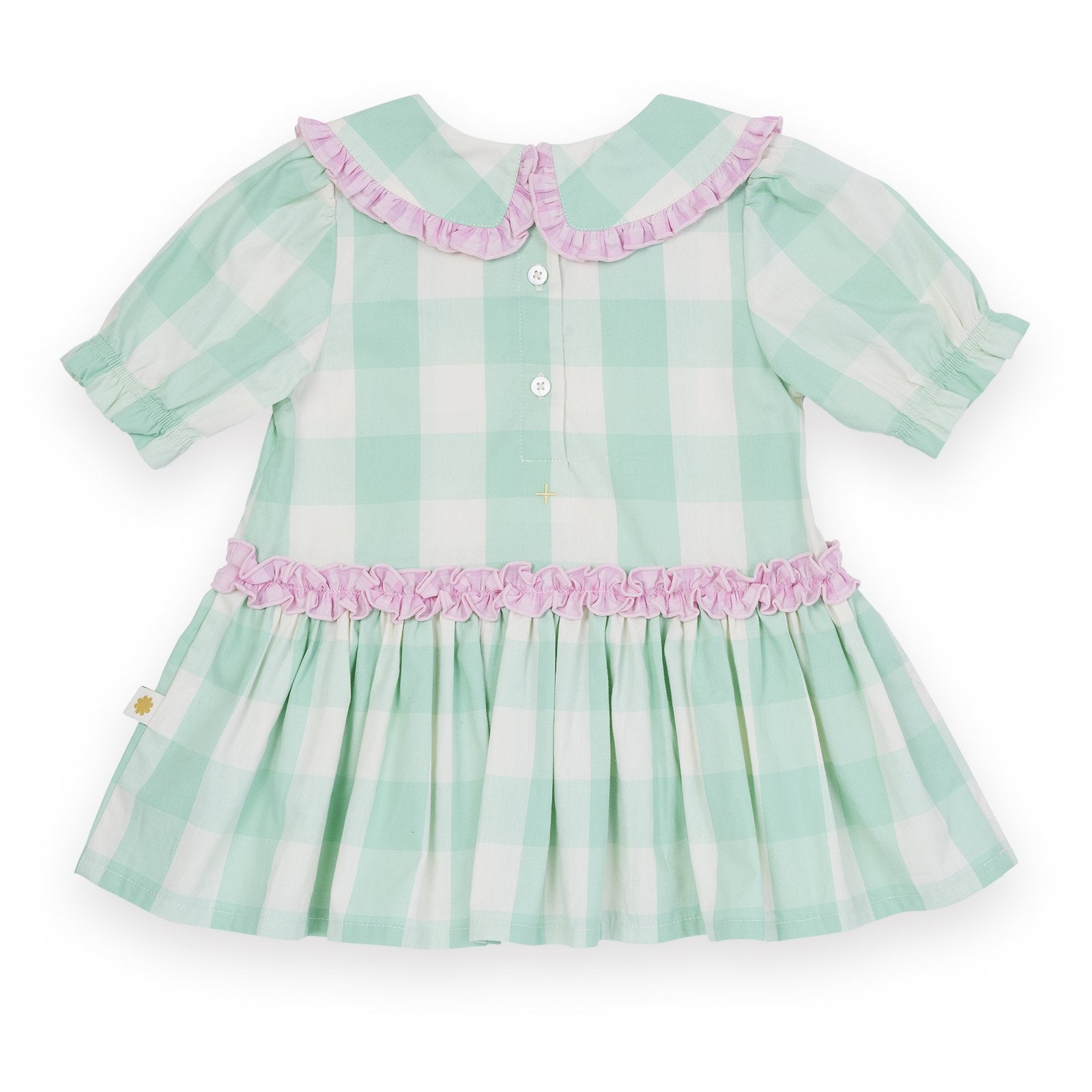 Gingham Collar Dress