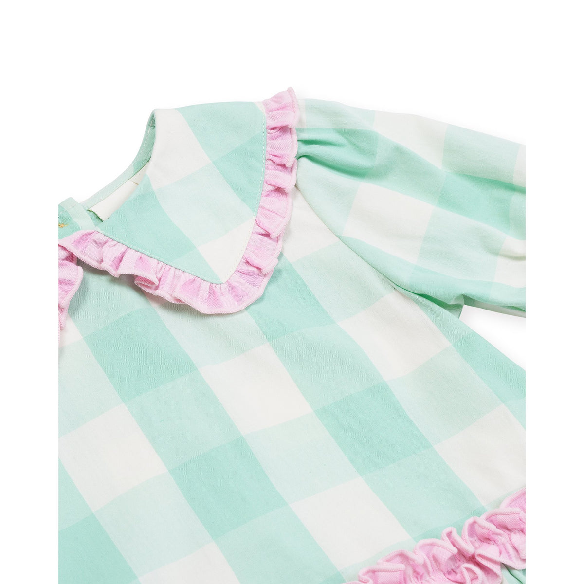 Gingham Collar Dress