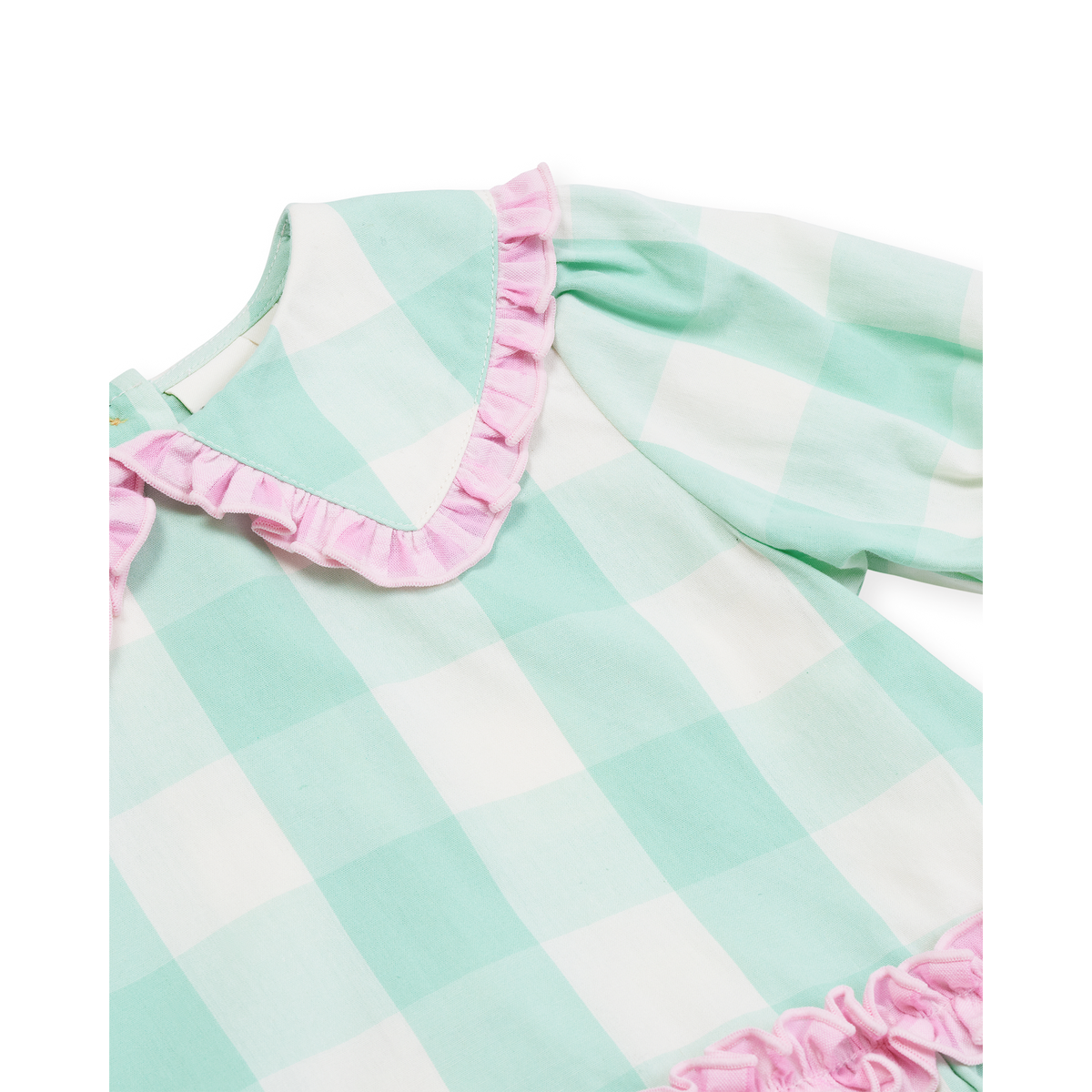Gingham Collar Dress