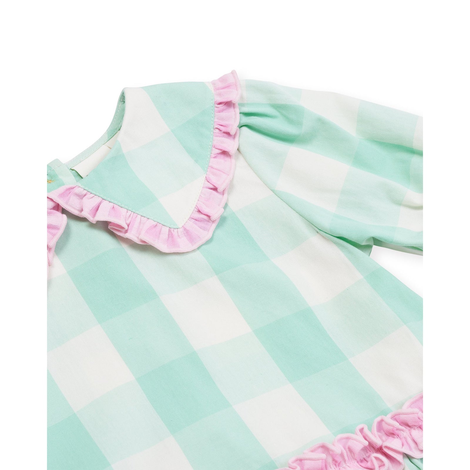 Gingham Collar Dress