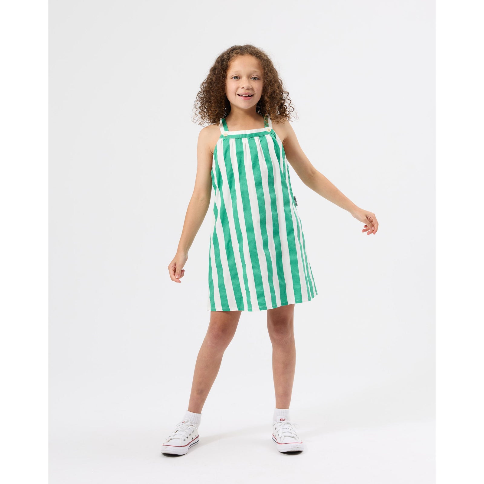 Happy Stripe A-Line Dress