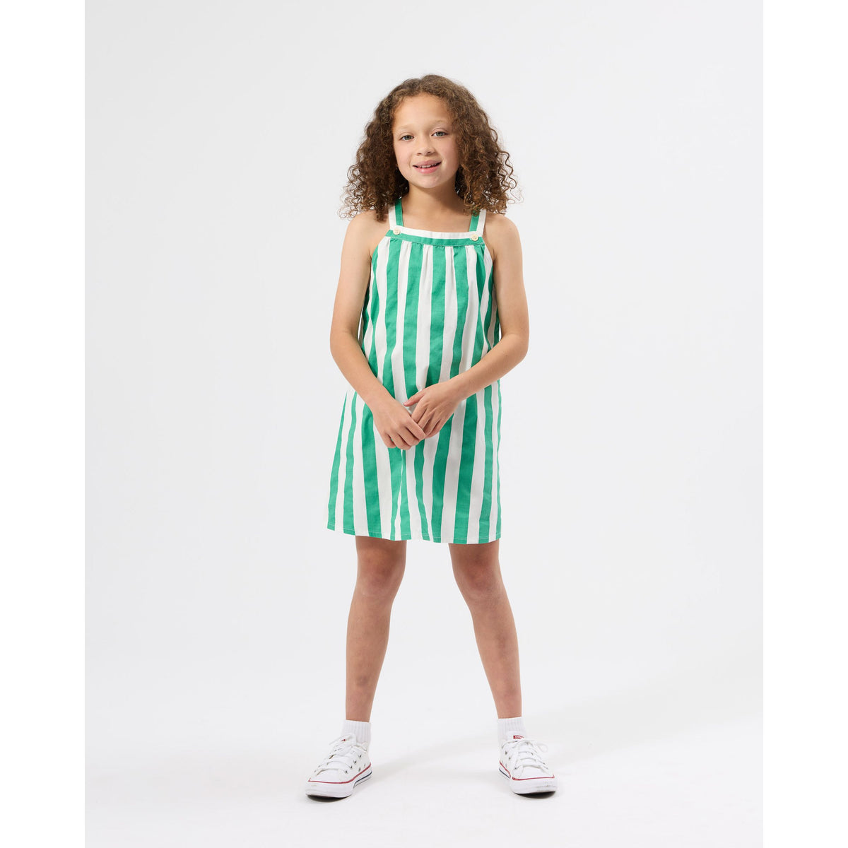 Happy Stripe A-Line Dress