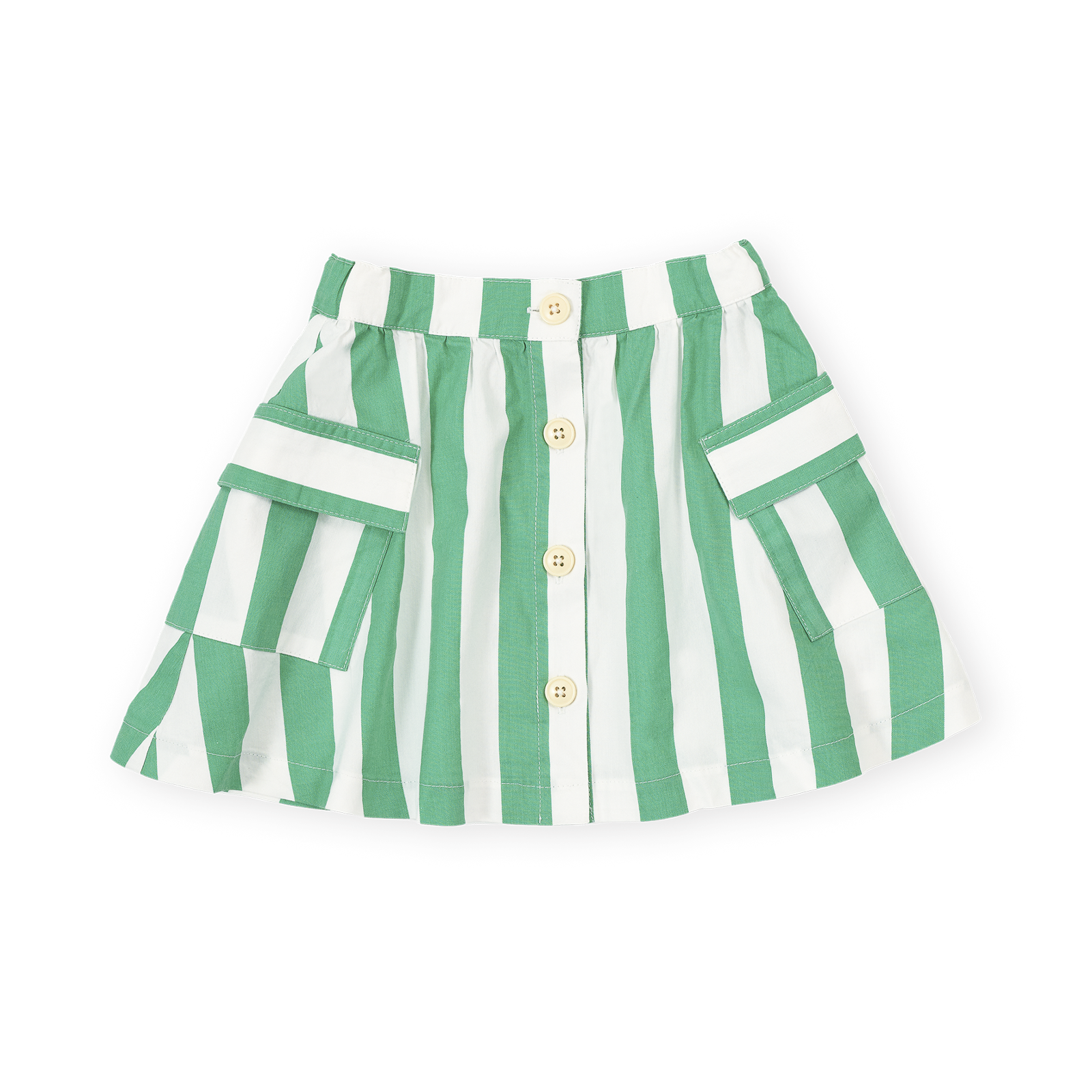Happy Stripe Pocket Skirt