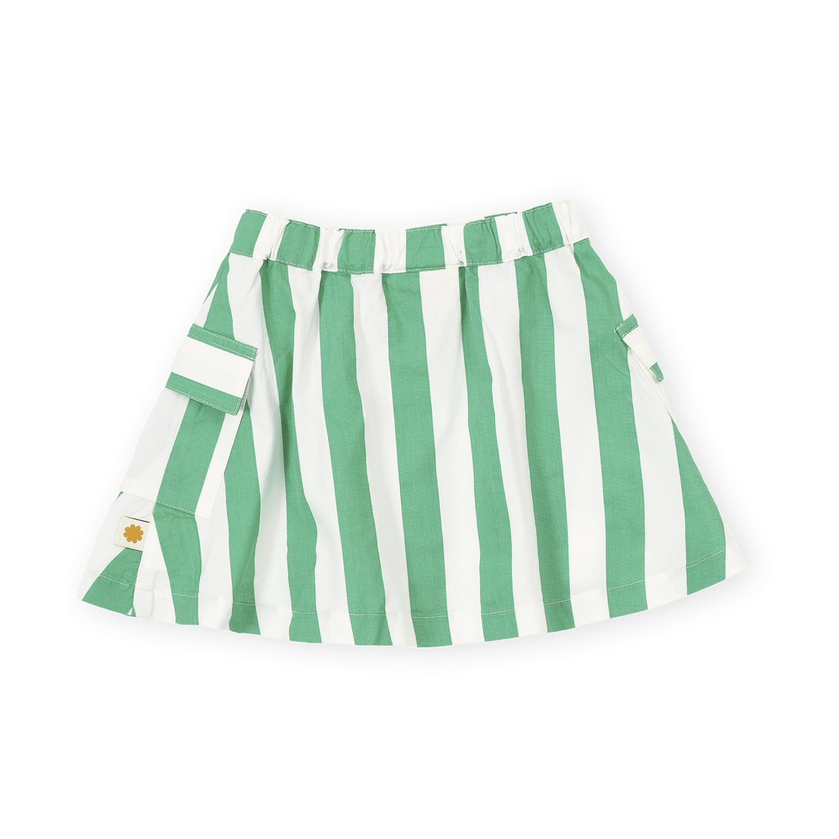 Happy Stripe Pocket Skirt