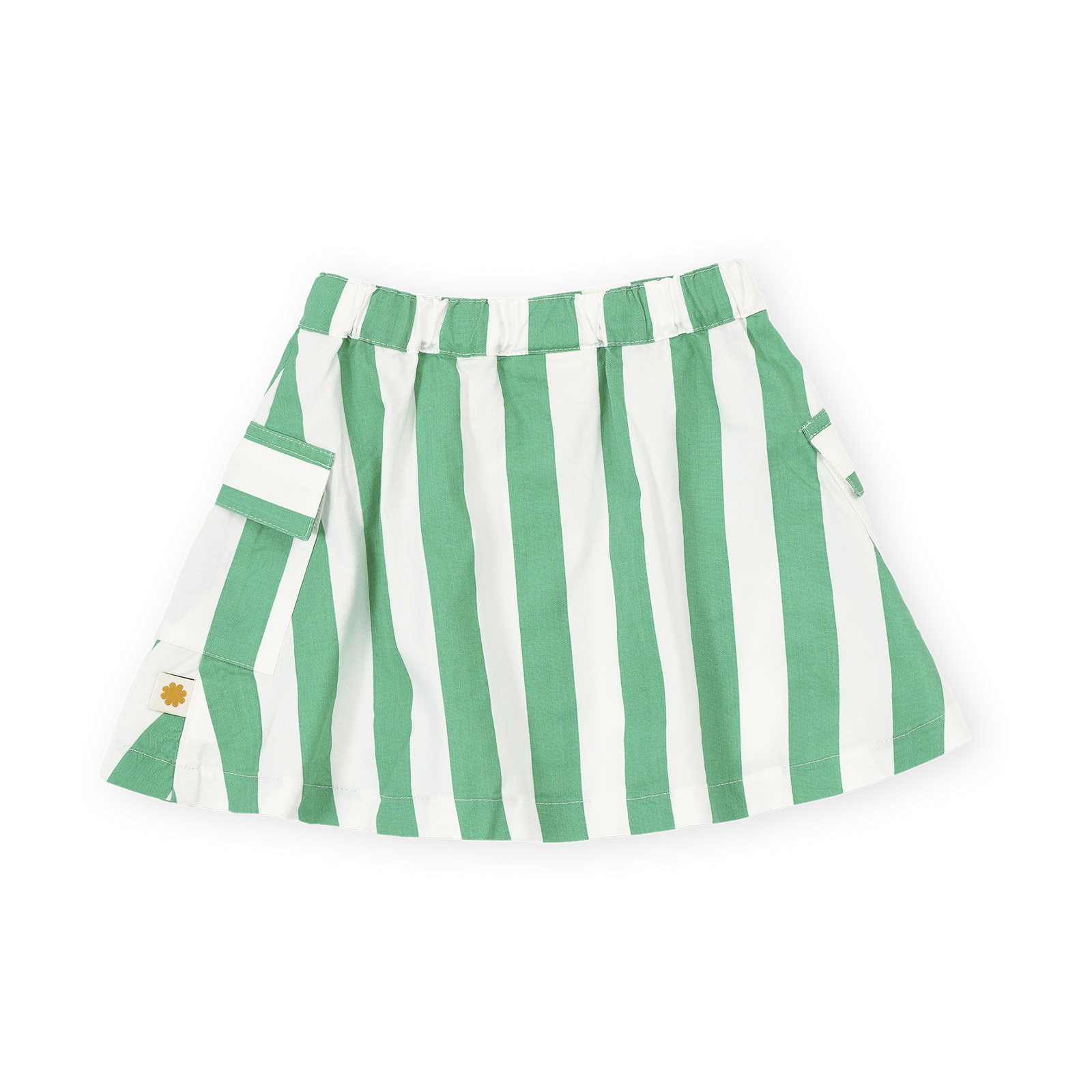 Happy Stripe Pocket Skirt