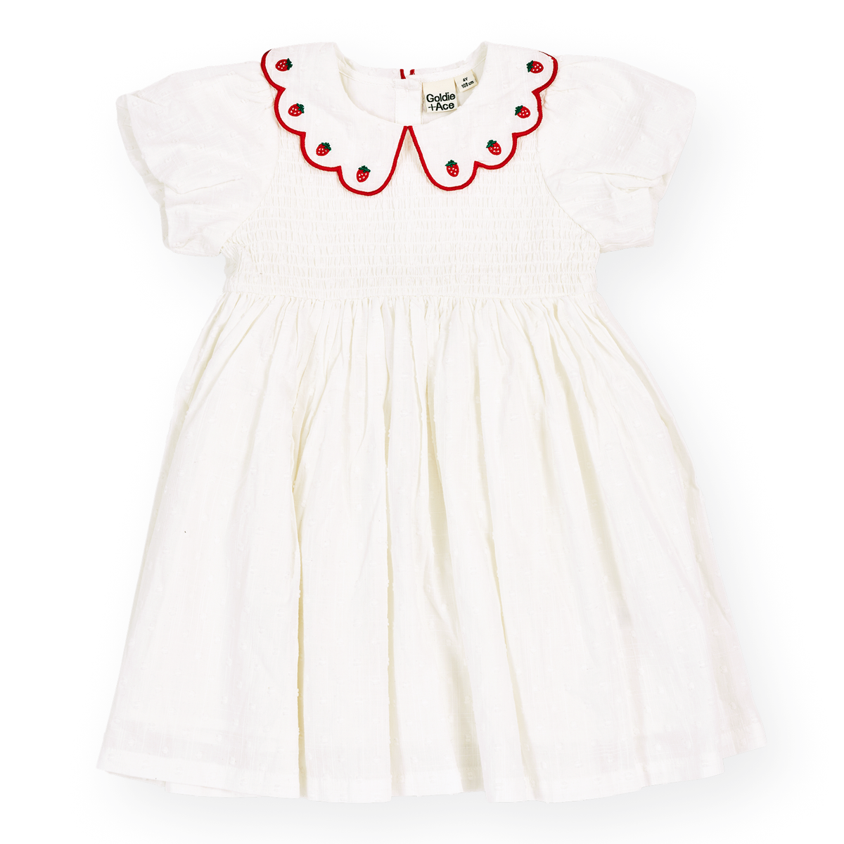 Sweet Strawberry Flo Smocked Dress