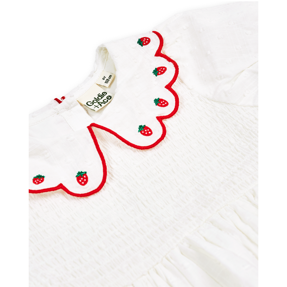 Sweet Strawberry Flo Smocked Dress