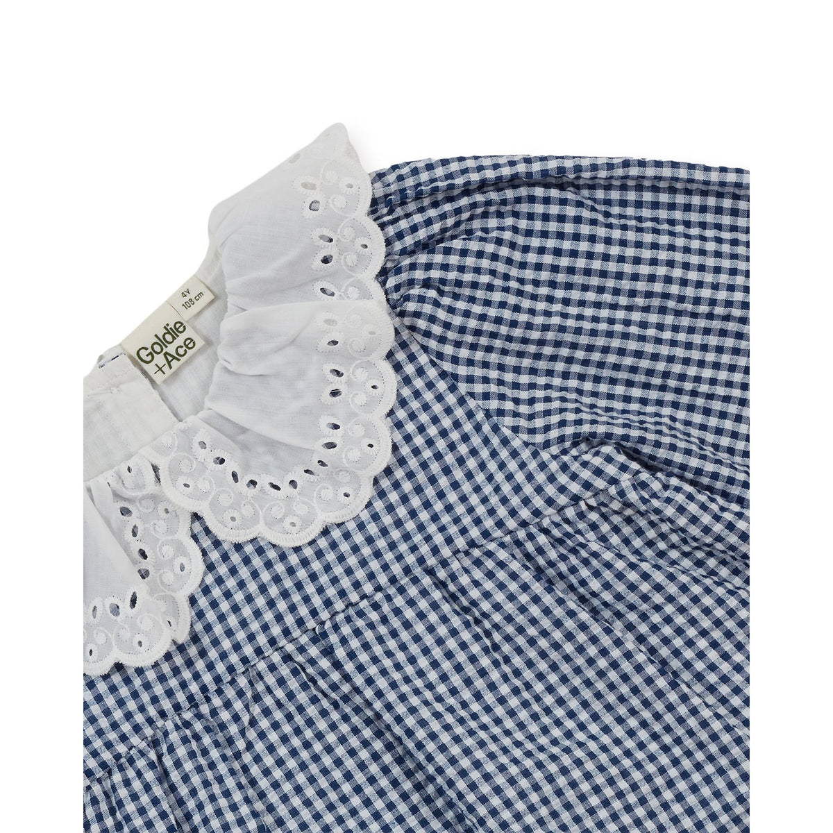 Goldie & Ace Gingham Collared Dress, product flat lay 3