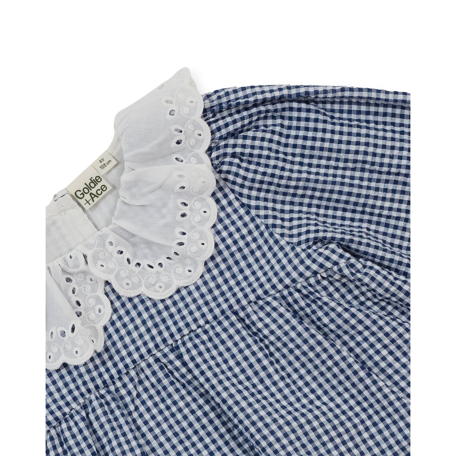 Goldie & Ace Gingham Collared Dress, product flat lay 3