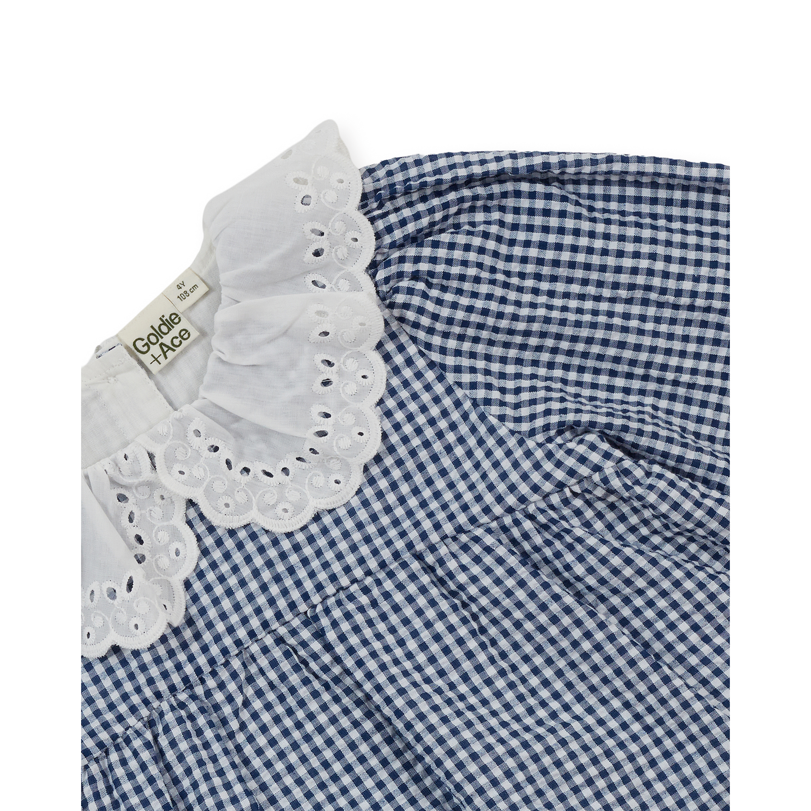 Gingham Collared Dress