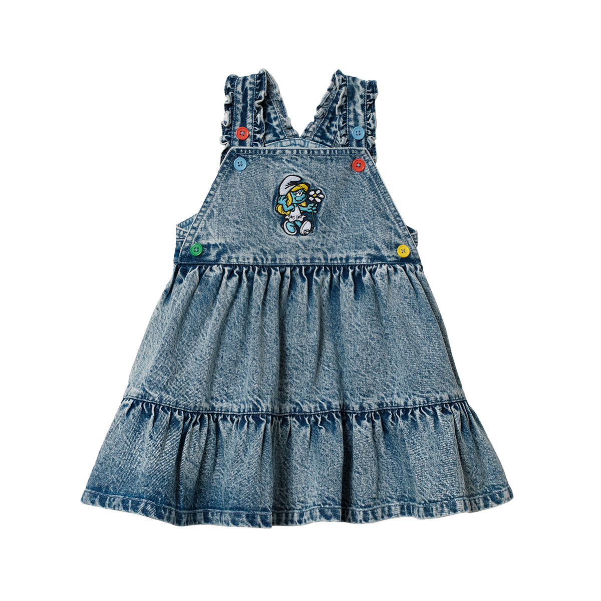 The Smurfette Pinafore Denim Dress