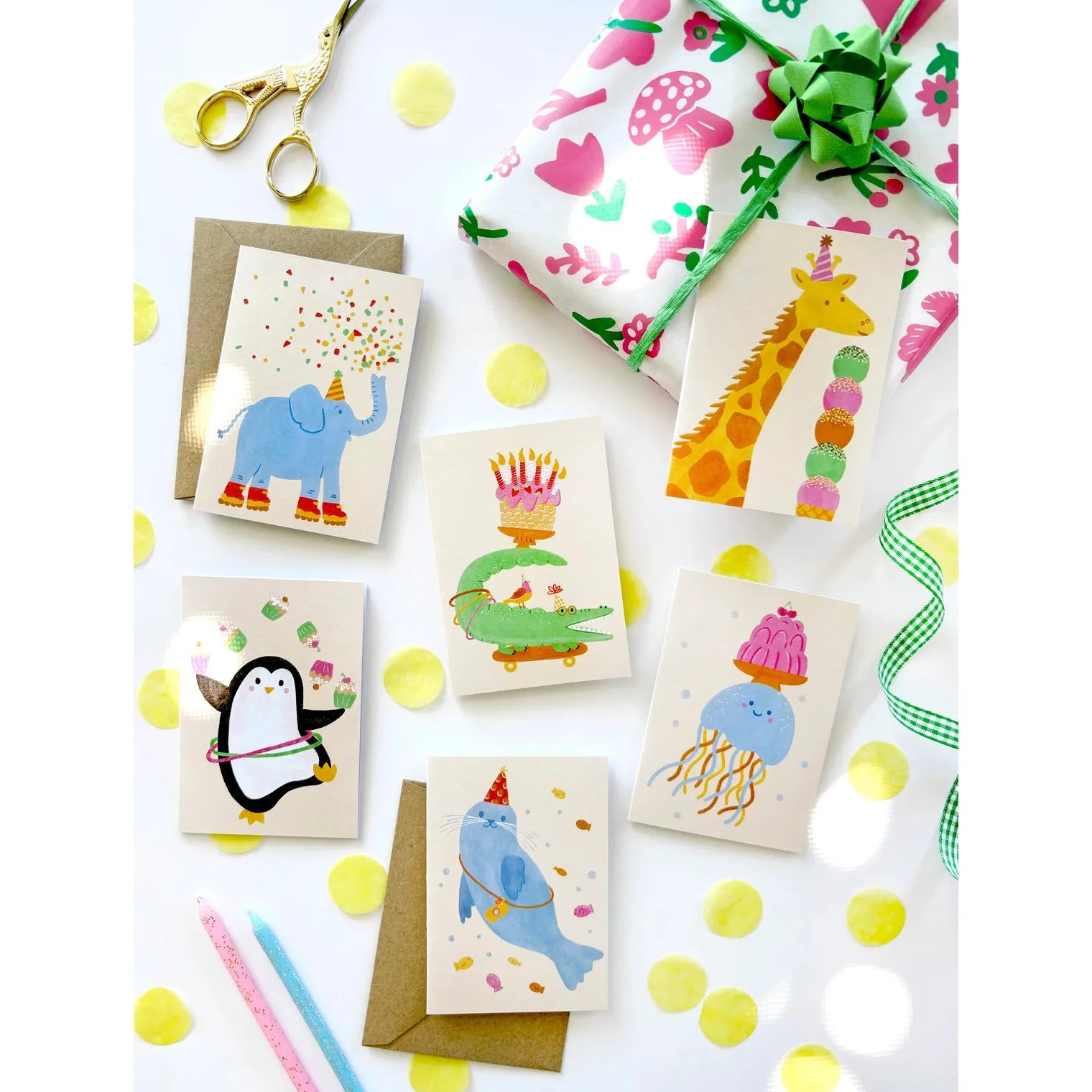 Crocodile Mini Card - Illustrated Cute Kids Birthday Fun