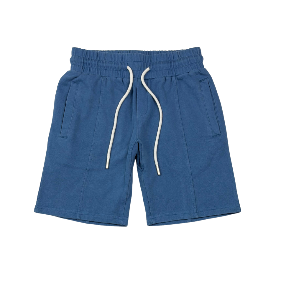 Blue Wash Seam Front Shorts