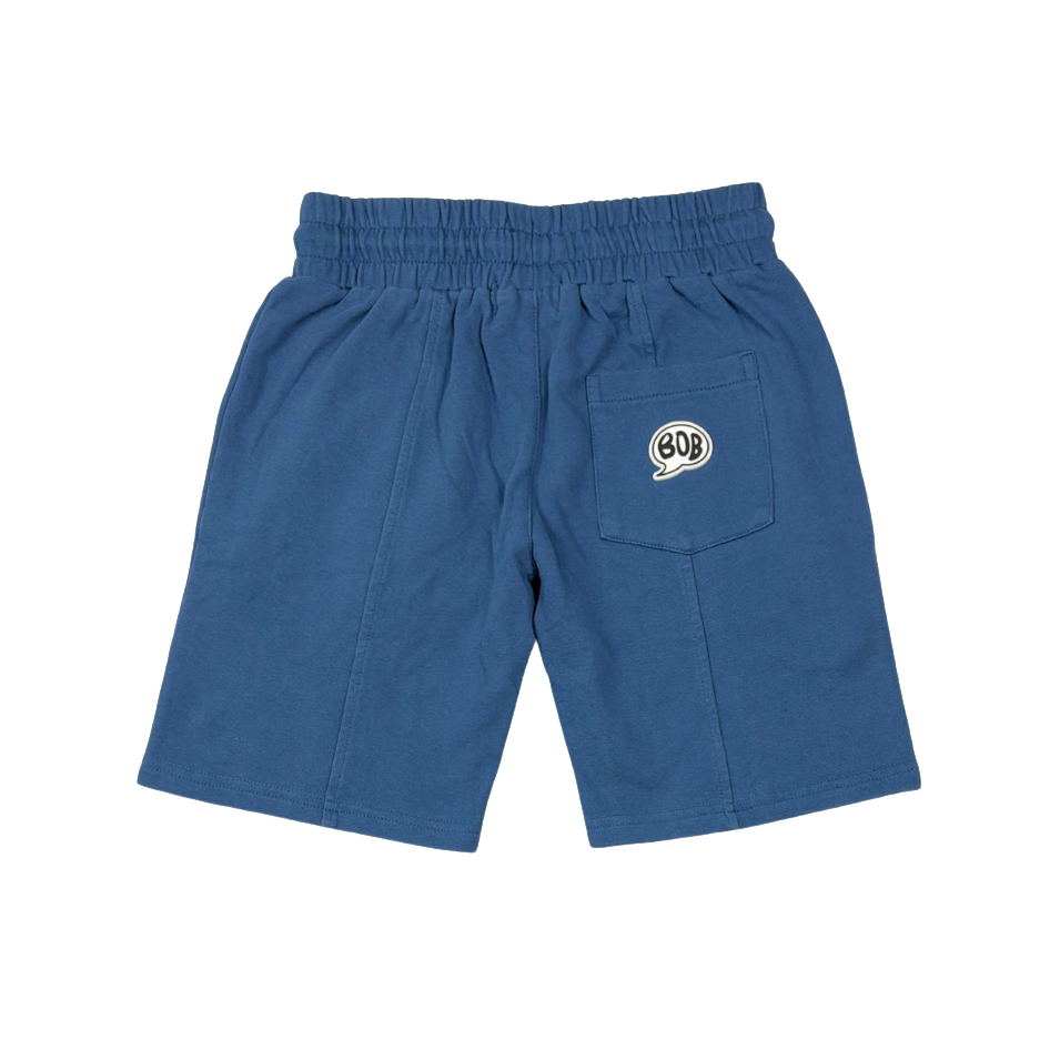 Blue Wash Seam Front Shorts