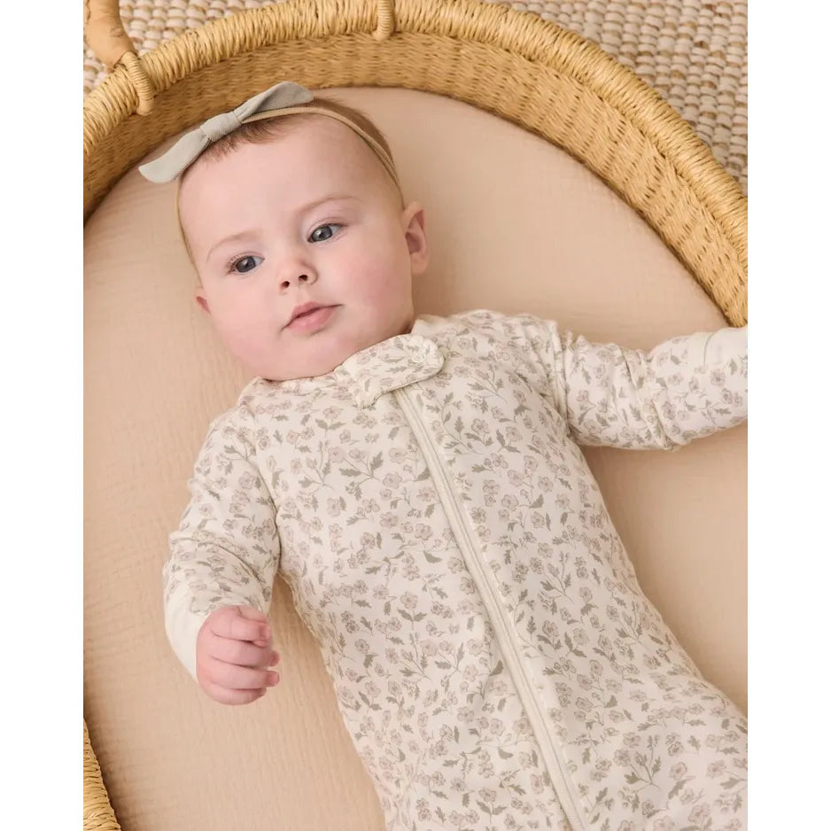 Zip Long Sleeve Sleeper Footie Floret