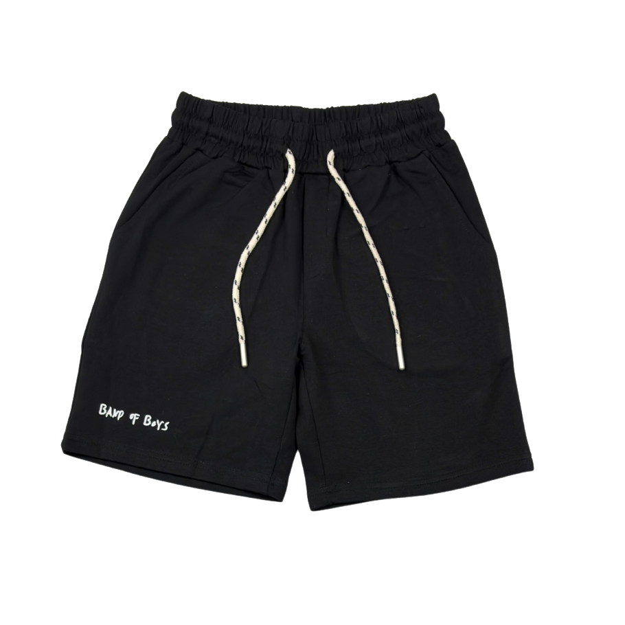 Black Wash Denim Shorts