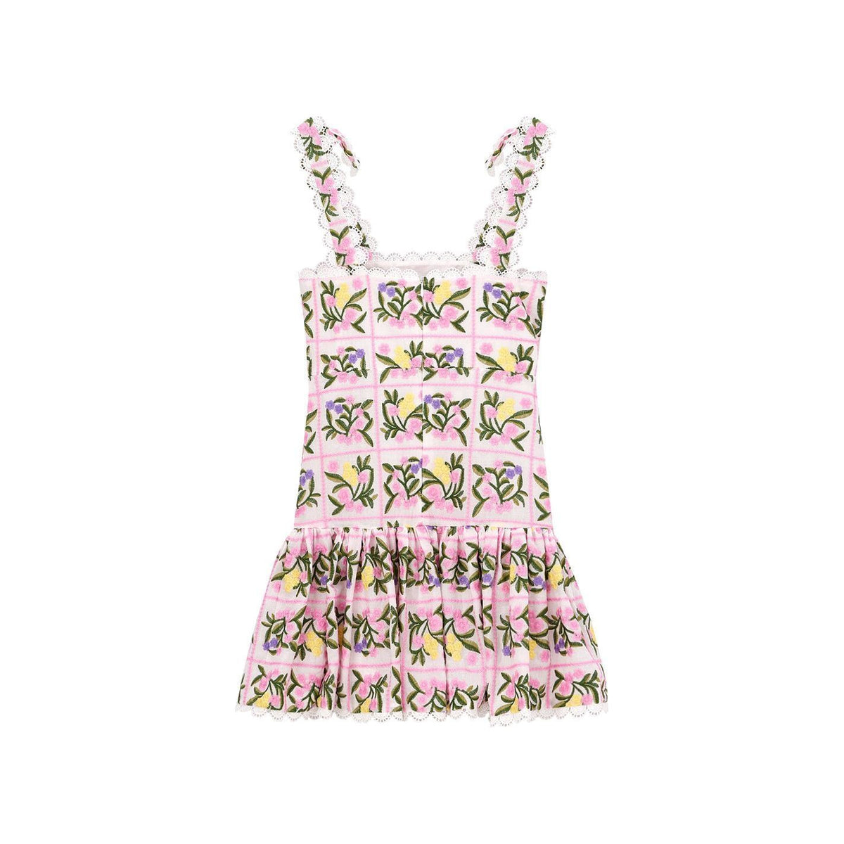 Millie Embroidered Mini Dress