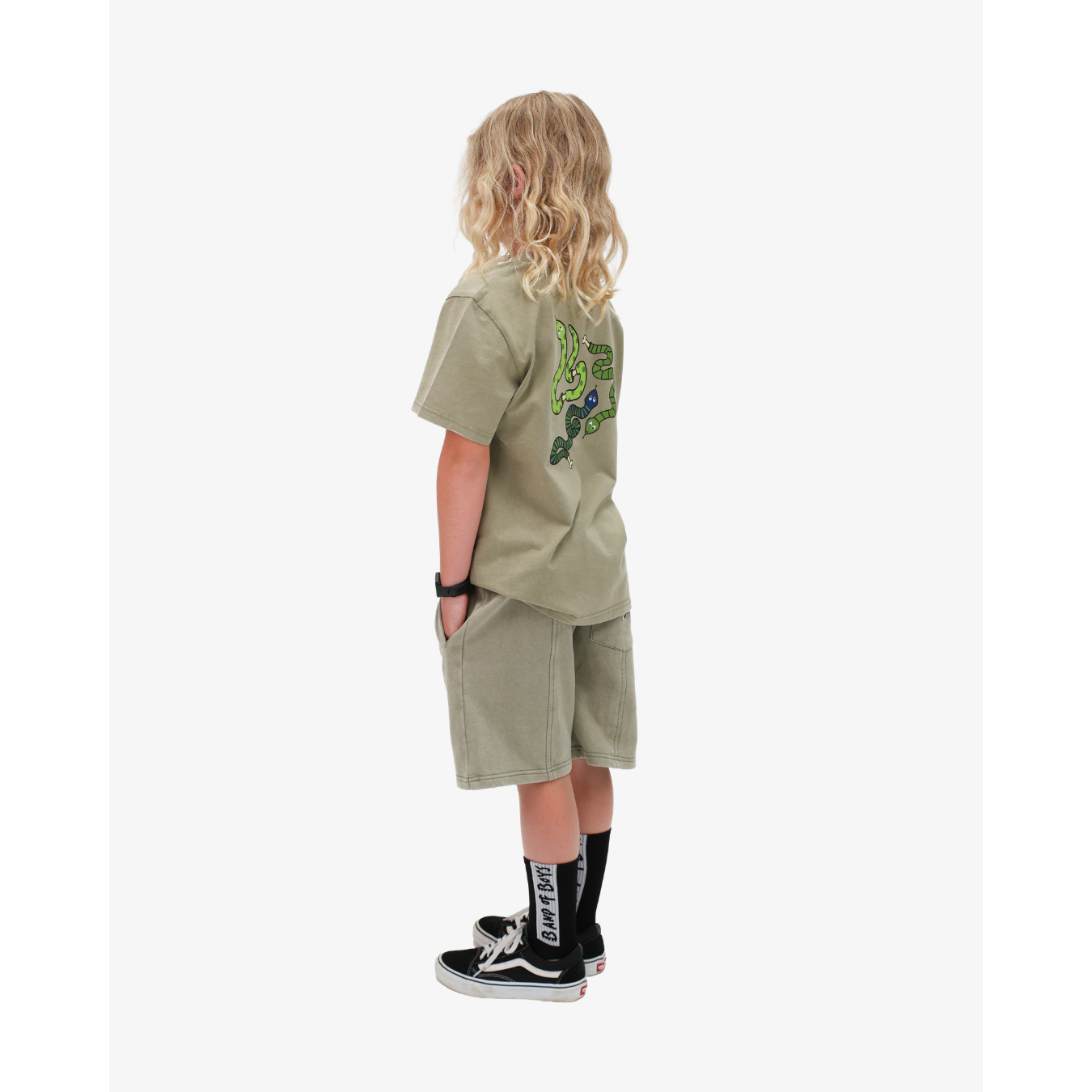 Green Wash Snake Tee