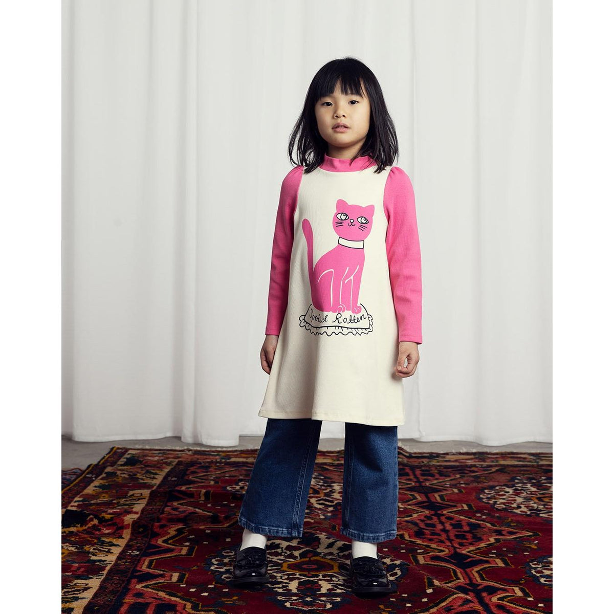 Cat Sp Ls Dress - White