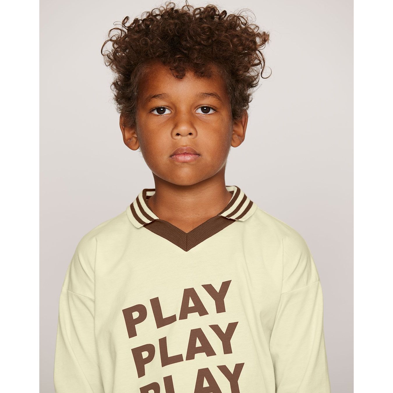 Play Sp Collar Ls Tee - Off-White